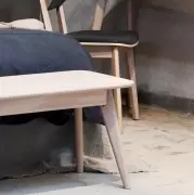 Ławka Yumi dąb bielony Rowico
