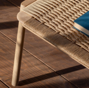 Ławka dębowa Klupa 120 cm naturalny Paper Cord Gazzda