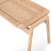 Ławka dębowa Klupa 120 cm naturalny Paper Cord Gazzda