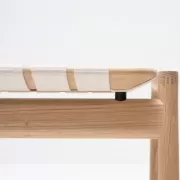 Ławka dębowa Klupa 120 cm biała Gazzda