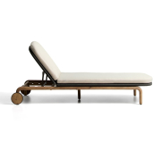 Leżak ogrodowy Alipa ciemnoszary kave home