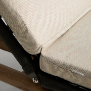 Leżak ogrodowy Alipa ciemnoszary kave home