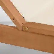 Leżak ogrodowy Caterin beżowy kave home