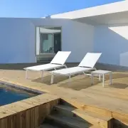 Leżak ogrodowy Cruise biały Bizzotto