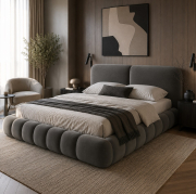 Łóżko Solange ciemnoszare Micadoni