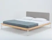 Łóżko Dębowe Fina 160X200 Cm Mushroom Legs Gazzda
