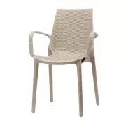 Krzesło Lucrezia z podłokietnikiem gołębi szary Scab Design
