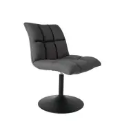 Krzesło Obrotowe Mini Bar Ciemnoszare Dutchbone