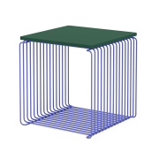 Moduł Panton Wire 34,8 × 34,8 × 34,8 cm z półką niebieski Montana