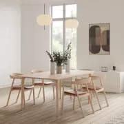 Krzesło Muna naturalna skóra Gazzda