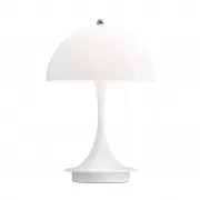 Lampa przenośna Panthella 160 Portable biała opalizowana Louis Poulsen