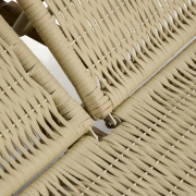 Podwójny leżak ogrodowy Alipa ecru kave home