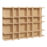 Półka ścienna Tilem 53 cm naturalny dąb Ferm Living