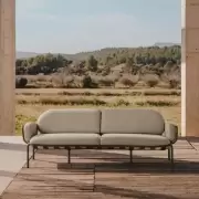 Sofa ogrodowa Joncols 3 os. beżowa kave home