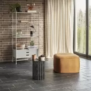 Pufa Cube pomarańczowa Hubsch