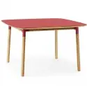 Stół Form 120X120 Cm Czerwony Normann Copenhagen