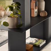 Regał Carv 85 cm czarny Calligaris