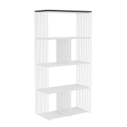 Regał modułowy Panton Wire z półką biały Montana