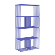 Regał modułowy Panton Wire z półką niebieski Montana