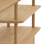 Regał Paroo 212 cm dąb zimny