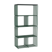 Regał modułowy Panton Wire z półką ciemnozielony Montana