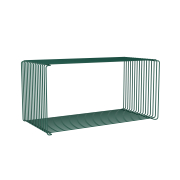 Regał modułowy Panton Wire z półką ciemnozielony Montana