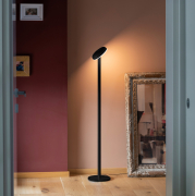 Regulowana lampa podłogowa Cabriolette czarna Martinelli Luce