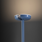 Regulowana lampa podłogowa Cabriolette niebieska Martinelli Luce