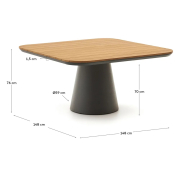 Stół ogrodowy Tudons 148 cm kave home