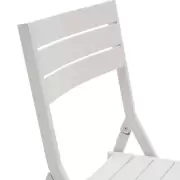 Składane krzesło ogrodowe Torreta białe kave home