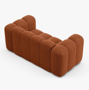 Sofa 2-osobowa Lupine ceglasty szenil Micadoni