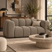 Sofa 2-osobowa Lupine ciemnobeżowy szenil Micadoni