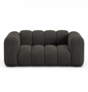 Sofa 2-osobowa Lupine ciemnoszary szenil Micadoni