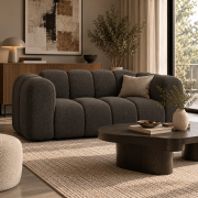Sofa 2-osobowa Lupine ciemnoszary szenil Micadoni