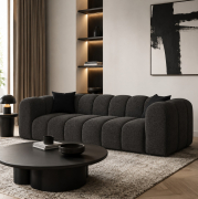 Sofa 3-osobowa Lupine ciemnoszary szenil Micadoni