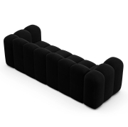 Sofa 3-osobowa Lupine czarny welur Micadoni