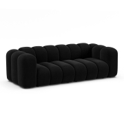 Sofa 3-osobowa Lupine czarny welur Micadoni