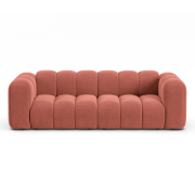 Sofa 3-osobowa Lupine koralowy welur Micadoni