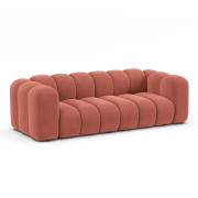 Sofa 3-osobowa Lupine koralowy welur Micadoni
