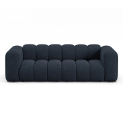 Sofa 3-osobowa Lupine morski-niebieski szenil Micadoni