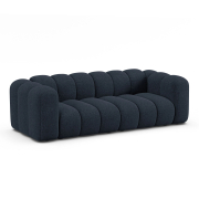 Sofa 3-osobowa Lupine morski-niebieski szenil Micadoni