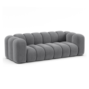 Sofa 3-osobowa Lupine szary welur Micadoni