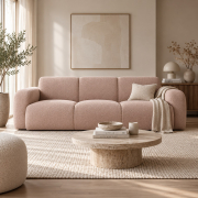 Sofa 3-osobowa Molino różowa Micadoni