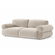 Sofa 3-osobowa Ophelia beżowy welur Micadoni