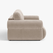 Sofa 3-osobowa Ophelia beżowy welur Micadoni