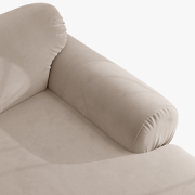 Sofa 3-osobowa Ophelia beżowy welur Micadoni