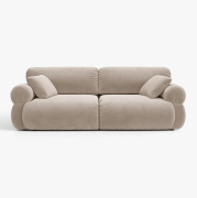 Sofa 3-osobowa Ophelia beżowy welur Micadoni