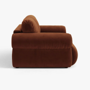 Sofa 3-osobowa Ophelia brązowy welur Micadoni