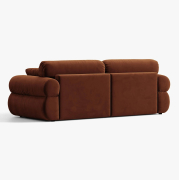 Sofa 3-osobowa Ophelia brązowy welur Micadoni