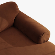 Sofa 3-osobowa Ophelia brązowy welur Micadoni